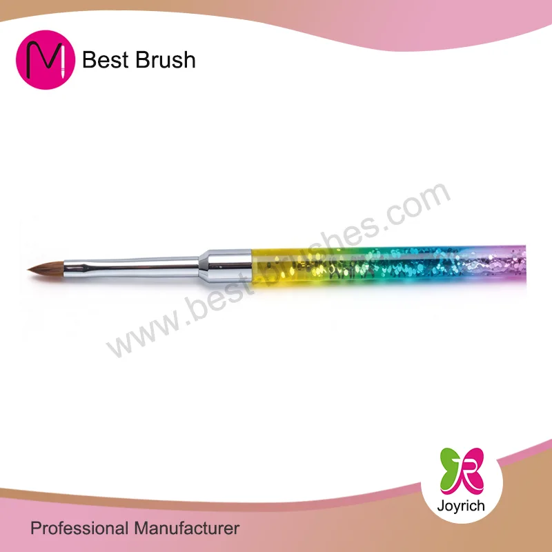 3 farger Sparkle Kolinsky 3D Nail Brush